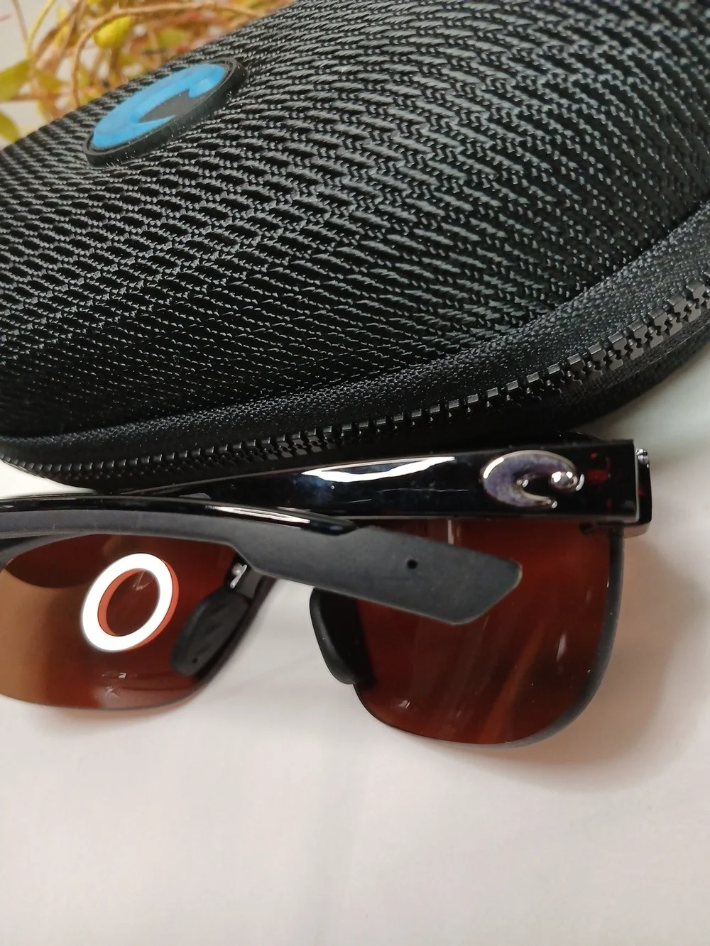 Costa Rimless Sunglasses in Brown with Brown Lenses
